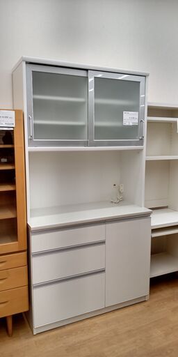 ★ジモティ割あり★  食器棚  W105×D50×H201 クリーニング済み SJ1649