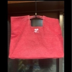 クレージュ　トートバッグ　限定品　レッド