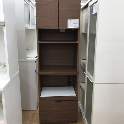 ★ジモティ割あり★ ニトリ 食器棚 ブラウン H180×W59×D42 クリーニング済み KJ1559