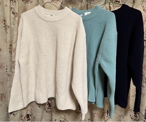 【新品•未使用】UNIQLOウォッシャブルソフトニットクルーセーター