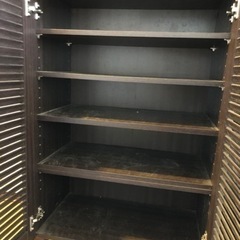 靴棚　ブラウン色の画像