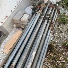 建築　型枠　中古サポート残り３本（ポスト）の画像