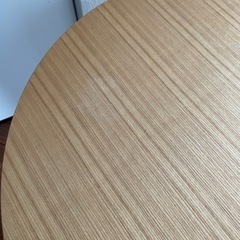 最終値下げ　無印良品　タモ材　円卓　ちゃぶ台　ダイニングテーブル　座卓の画像