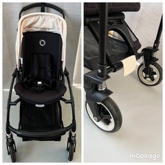 お取引き完了しました^ ^  バガブー  ビー3 bugaboo bee3 ベビーカーです。 色はブラックフレームのオフホワイトの画像