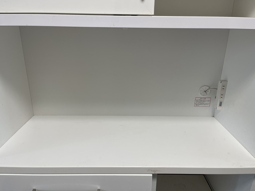 ニトリ　キッチンボード 幅100cm 食器棚 レンジ台 レンジボード ホワイト