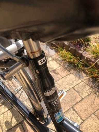 自転車　黒　26インチ　3段ギア付き