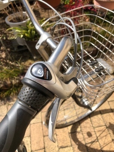 自転車　黒　26インチ　3段ギア付き