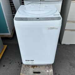 洗濯機 シャープ 2017年 6kg ES-GE6B 💳自社配送時🌟代引き可💳※現金、クレジット、スマホ決済対応※【3ヶ月保証★送料に設置込】