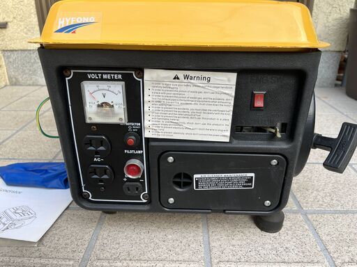 値下げしました。　小型発電機　未使用品