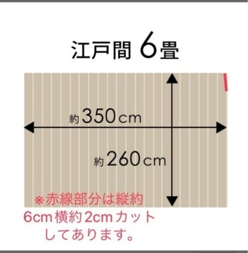 ウッドカーペット　江戸間6畳×2セット