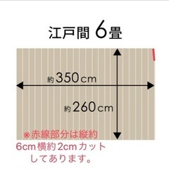ウッドカーペット　江戸間6畳×2セットの画像