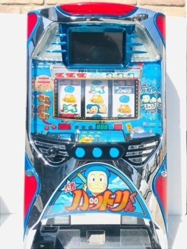 【中古】 Daiichi スロット台 パチスロ実機 4号機 忍者ハットリくん 動作品 稼働品 台鍵付き 設定キー付き メダル付き