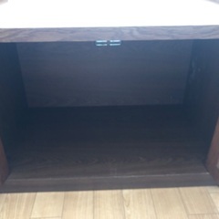 レトロ 木製テレビ台の画像