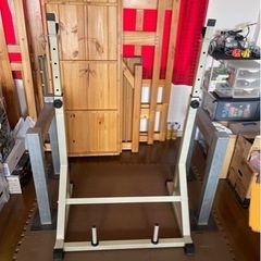 スクワットスタンド　自作セーフティ付き
