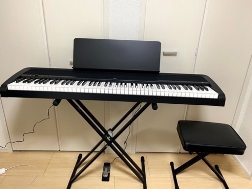 ★KORG B2(BK) 電子ピアノ　スタンド　椅子付き
