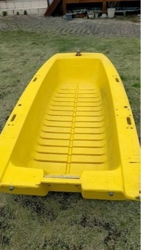 【美品】　RYOBI（リョービ）　BOAT ACE（ボートエース）　手漕ぎ仕様　オール×2本付き　2人乗り　軽量/ポリエチレン製