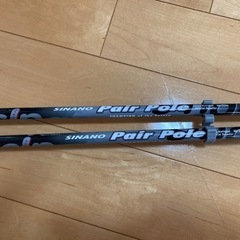 【値段交渉OK】ショートスキー（ビッグフット）&ストックのセットの画像