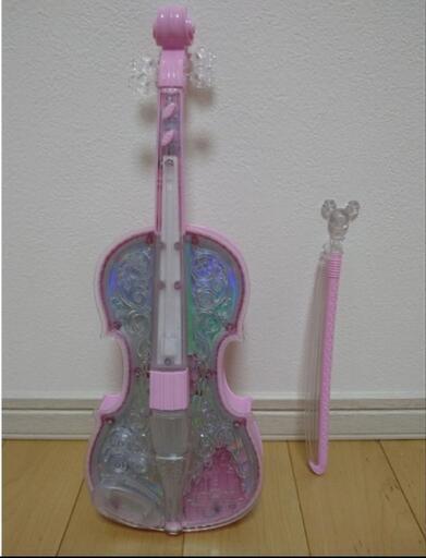 美品　バンダイ　ドリームレッスン ライト\u0026オーケストラバイオリン ピンク