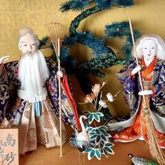 高砂　鳳玉作　ガラスケース入り　日本人形　譲ります！
