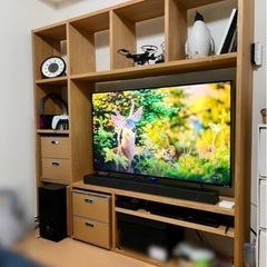 追加シェルフ付き★壁面ユニット テレビボード テレビ台 壁面収納