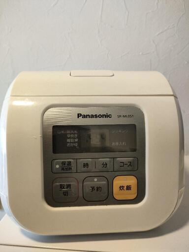 ・炊飯器 Panasonic 3号炊き