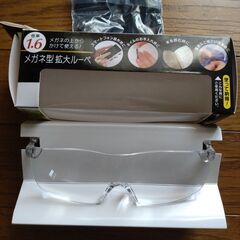 最終値下げ　メガネ型拡大ルーペ 倍率1.6　
