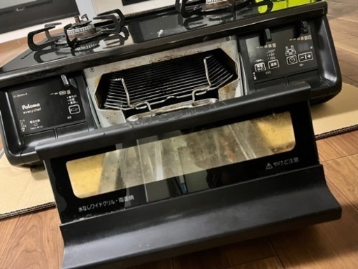 【商談中】LP パロマ無水二口ガステーブル（ガスホース付き）
