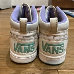 VANS ハイカット　ダンスシューズ 白21cm