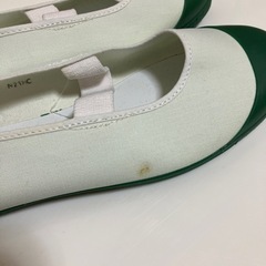 上履き　グリーン　新品の画像