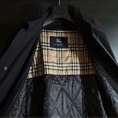 BURBERRY LONDONメンズ ステンカラーコートノバチェック総柄 日本製