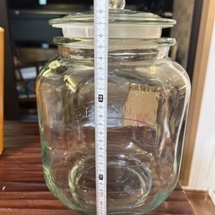 【0円】キャニスター ガラス 米櫃の画像