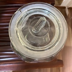 【0円】キャニスター ガラス 米櫃の画像