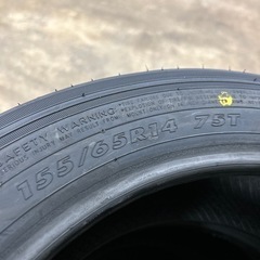 新品　2025年製　155/65R14 サマータイヤ　組み替え　バランス調整　新品エアバルブ　全て無料です　軽自動車サイズ　夏タイヤ　4本セット税込みですの画像