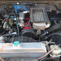 ジムニーja11改、JA11改初期型赤ヘッドの画像