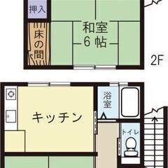 新潟市内古町まで徒歩圏内　家電付きテラスハウス 間取り3DK  - 新潟市