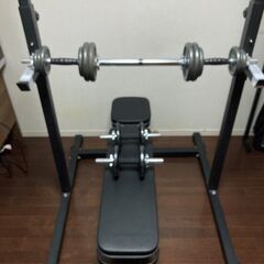 【交渉中】トレーニング用品一式　筋トレセット　懸垂フラットベンチ...