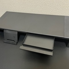 ニトリのデスク(N トリシア 120 BK)(モニター台付き)の画像