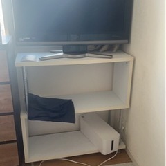 テレビ台、本棚、収納なんにでもなるラックの画像