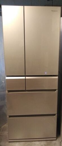 パナソニック 6ドア冷蔵庫 470L NR-F471PV-N 2016年製  シャンパンゴールド 配送無料