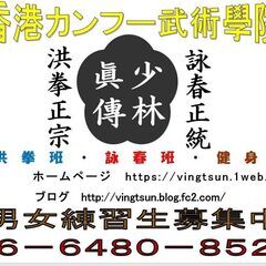 名古屋市内で一緒に詠春拳やりましょう！　香港カンフー武術學院詠春班愛知支部新規練習生募集中！の画像