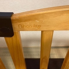 ①日本育児 木製パーテーション ベビーゲート ベビーフェンスの画像