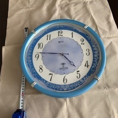 壁掛け時計　スカイブルー