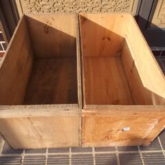 リンゴ箱　木箱　2個　貴重　アウトドア　キャンプ　収納　リメイク　植木台　他の画像