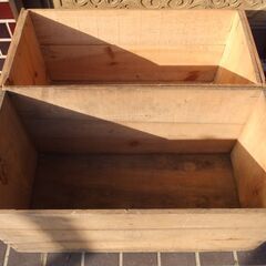 リンゴ箱　木箱　2個　貴重　アウトドア　キャンプ　収納　リメイク　植木台　他の画像