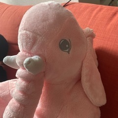 ピンク象　ぬいぐるみの画像