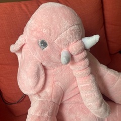 ピンク象　ぬいぐるみの画像