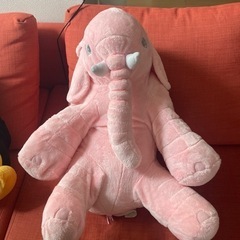 ピンク象　ぬいぐるみ