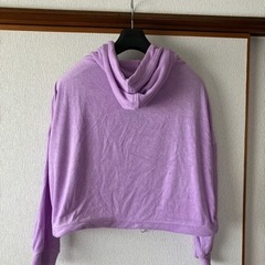 パイル長袖パーカーの画像