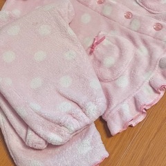 120cm パジャマ あったか　もふもふ　ピンクの画像