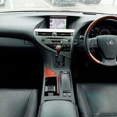 自社ローン　ローンが通らない生活から通る生活へ　保証人不要　最大84回　頭金不要 レクサス RXハイブリッド450h バージョンL　純正HDDナビ　フルセグ地デジTV （ブラック）の画像